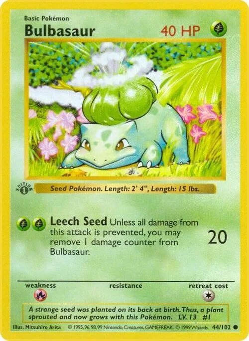 Bulbasaur — Base Set Shadowless
