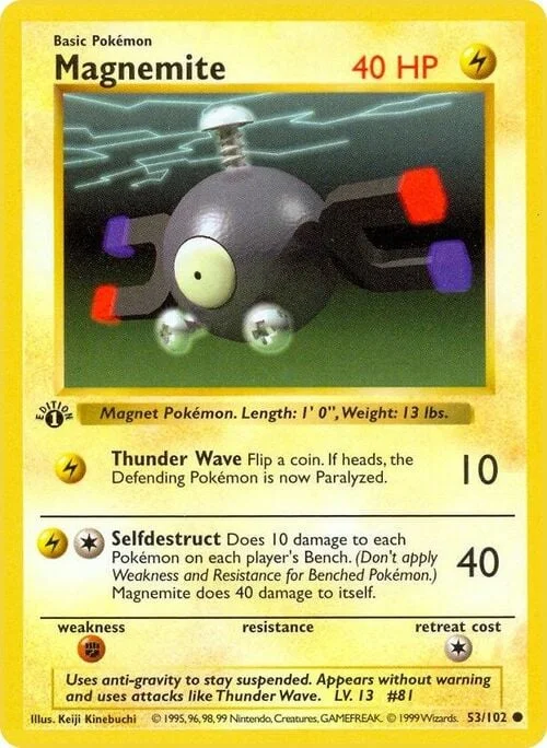 Magnemite — Base Set Shadowless