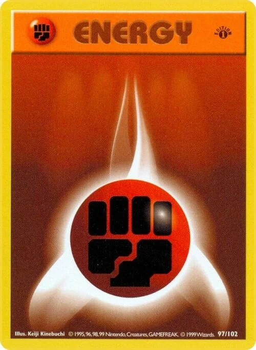 Fighting Energy — Base Set Shadowless