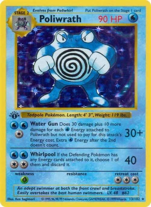 Poliwrath — Base Set Shadowless