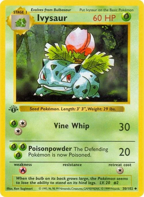 Ivysaur — Base Set Shadowless