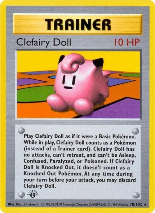 Clefairy Doll — Base Set Shadowless