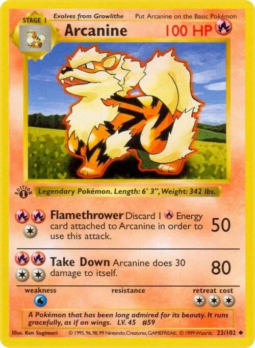 Arcanine — Base Set Shadowless
