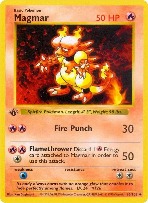 Magmar — Base Set Shadowless