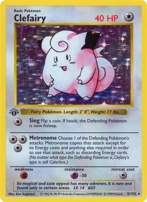 Clefairy — Base Set Shadowless