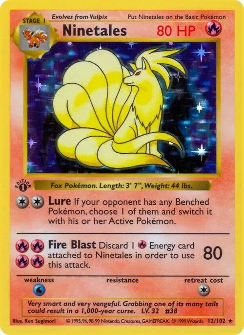 Ninetales — Base Set Shadowless