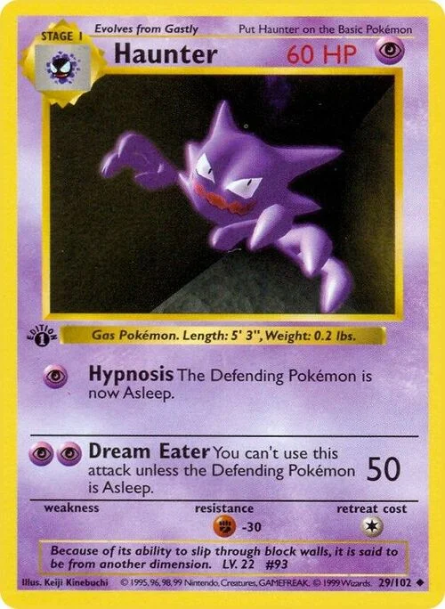 Haunter — Base Set Shadowless