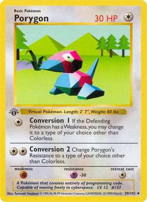 Porygon — Base Set Shadowless