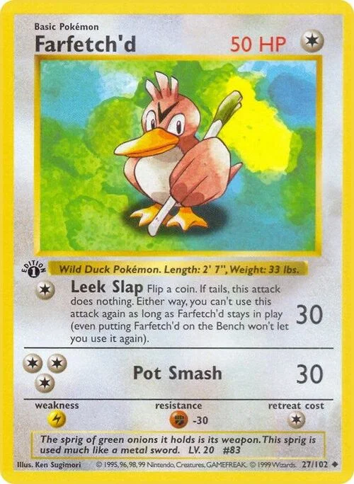 Farfetch'd — Base Set Shadowless