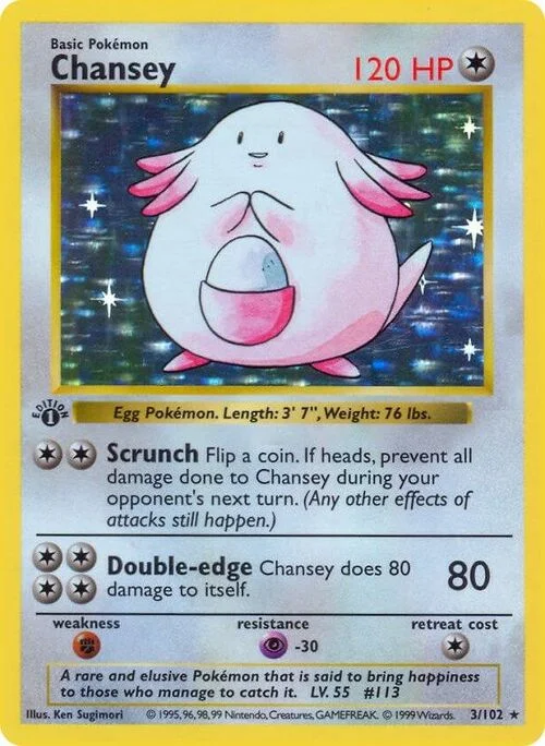 Chansey — Base Set Shadowless