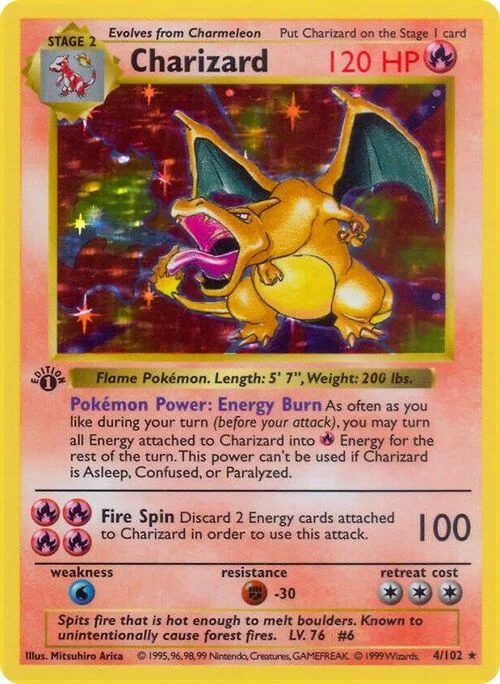Charizard — Base Set Shadowless