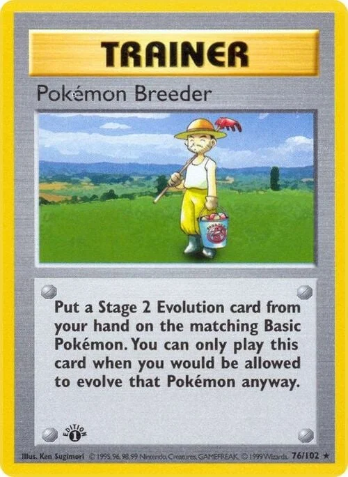 Pokémon Breeder — Base Set Shadowless