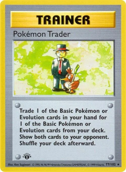 Pokémon Trader — Base Set Shadowless