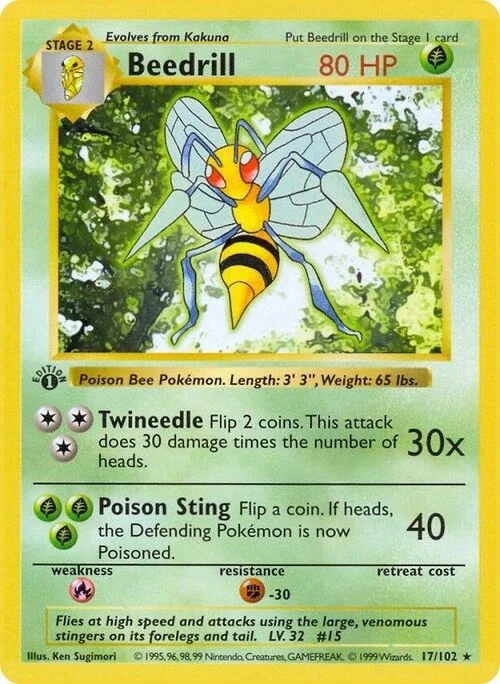 Beedrill — Base Set Shadowless