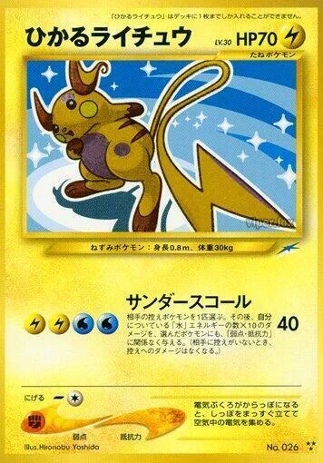 Shining Raichu LV.30 — Darkness, and to Light...