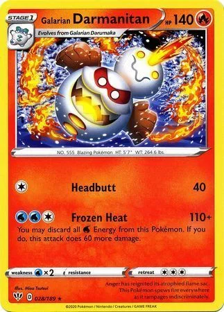 Galarian Darmanitan — Darkness Ablaze