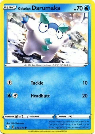 Galarian Darumaka — Darkness Ablaze
