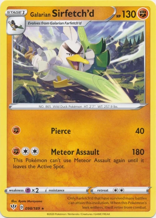 Galarian Sirfetch'd — Darkness Ablaze