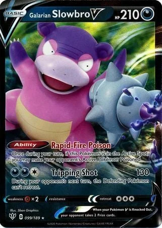 Galarian Slowbro V — Darkness Ablaze