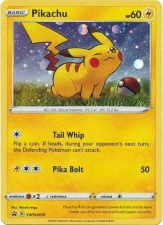 Pikachu — SWSH Black Star Promos