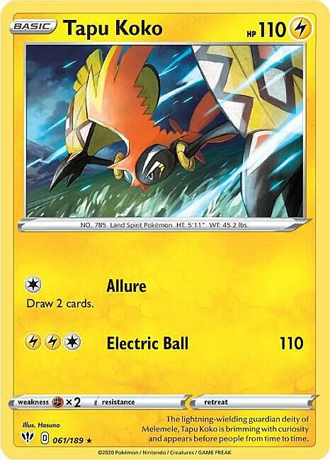 Tapu Koko — Theme Deck & Blisters Exclusives