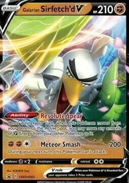 Galarian Sirfetch'd V — SWSH Black Star Promos