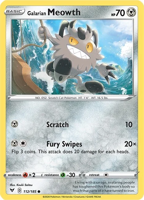Galarian Meowth — Vivid Voltage