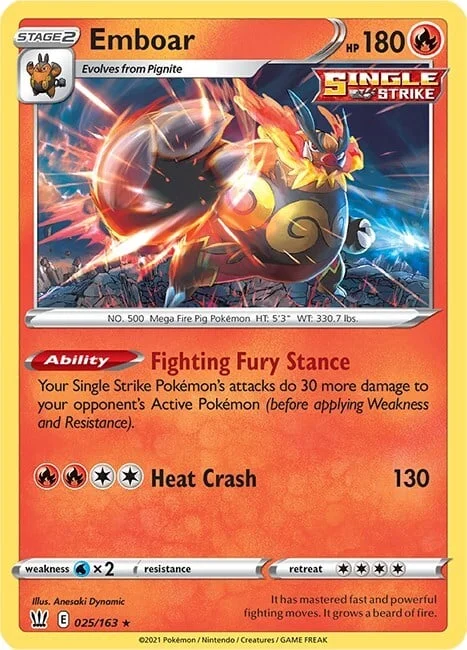 Emboar — Battle Styles