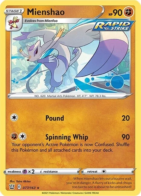Mienshao — Battle Styles