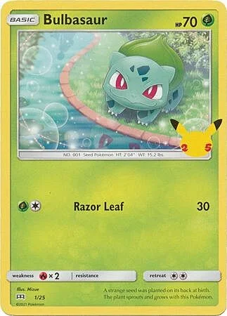 Bulbasaur — McDonald's Collection 25th Anniversary