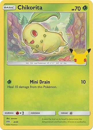 Chikorita — McDonald's Collection 25th Anniversary