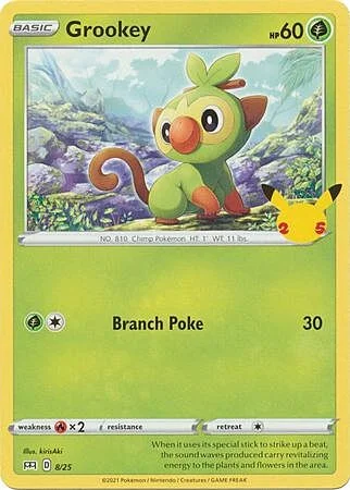 Grookey — McDonald's Collection 25th Anniversary