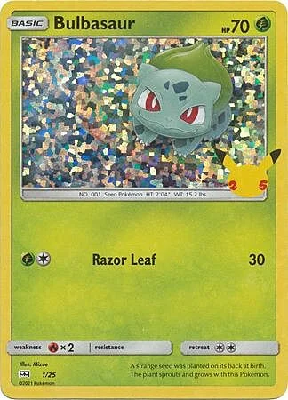 Bulbasaur — McDonald's Collection 25th Anniversary