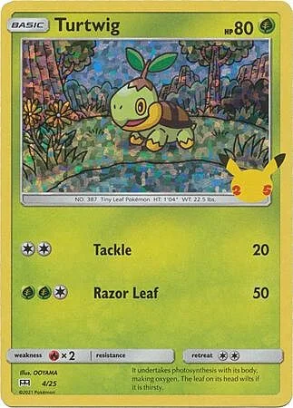Turtwig — McDonald's Collection 25th Anniversary