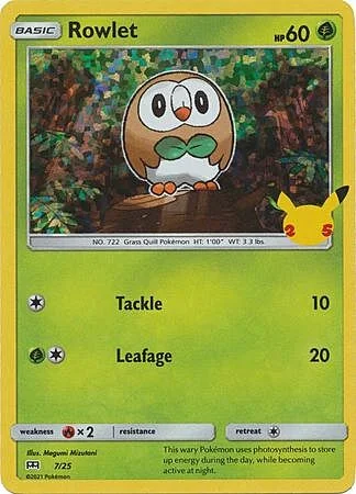 Rowlet — McDonald's Collection 25th Anniversary