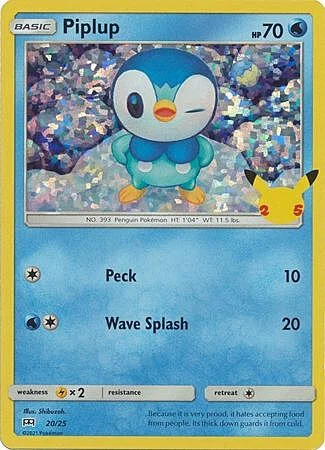 Piplup — McDonald's Collection 25th Anniversary