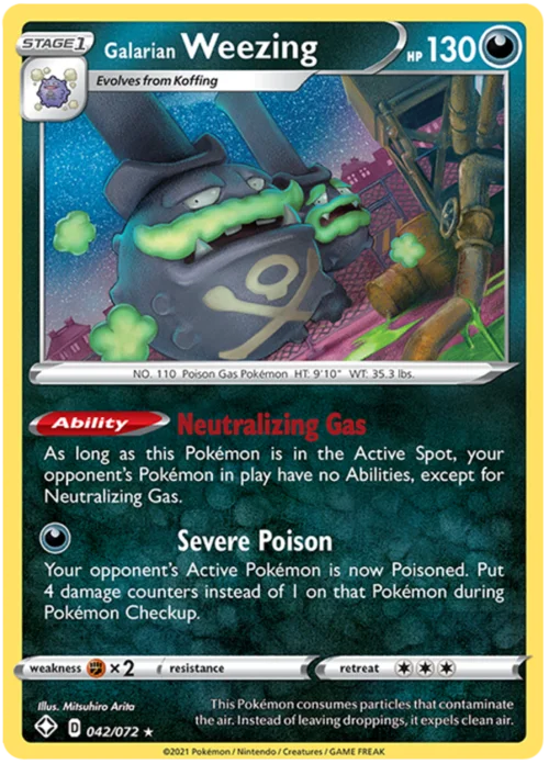 Galarian Weezing — Shining Fates