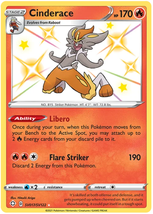 Cinderace — Shining Fates