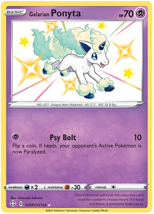 Galarian Ponyta — Shining Fates