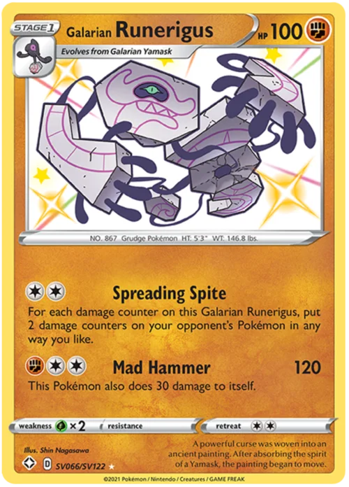 Galarian Runerigus — Shining Fates