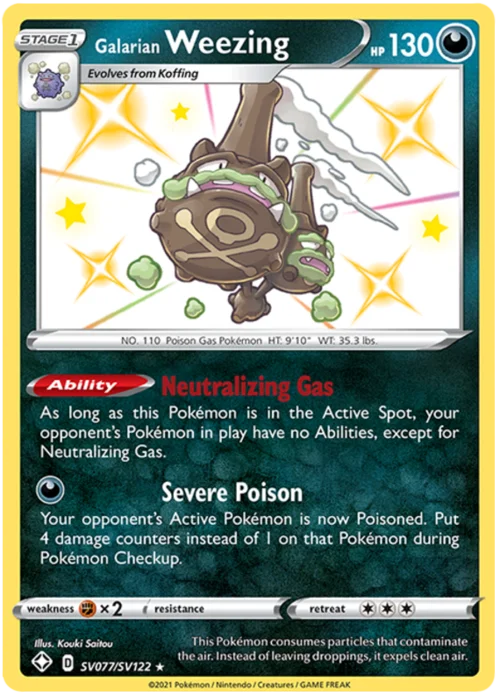 Galarian Weezing — Shining Fates