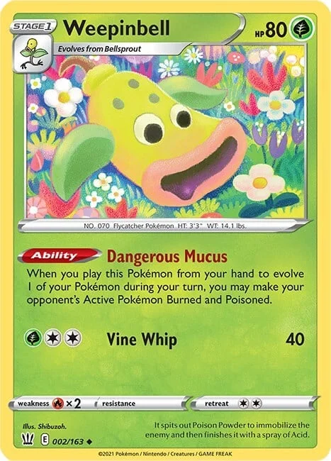 Weepinbell — Battle Styles
