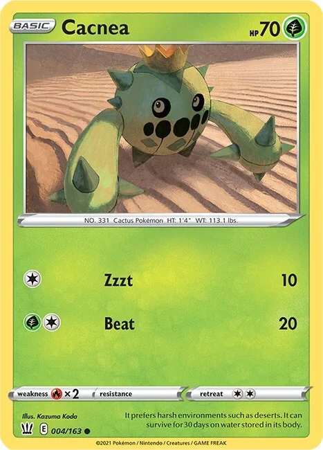 Cacnea — Battle Styles
