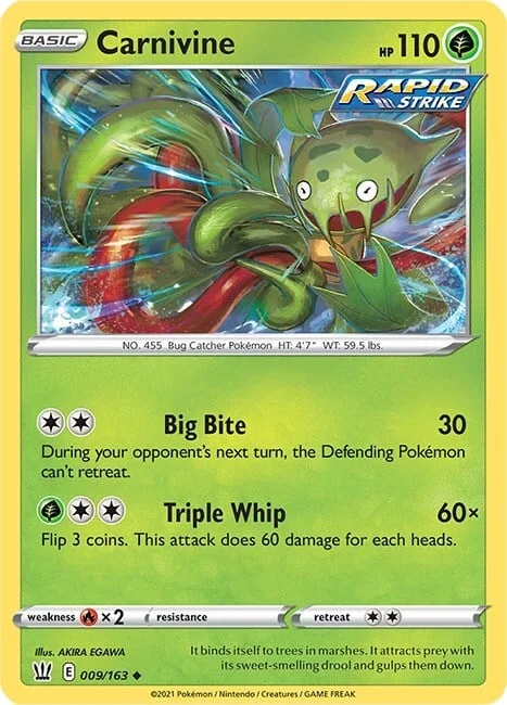 Carnivine — Battle Styles