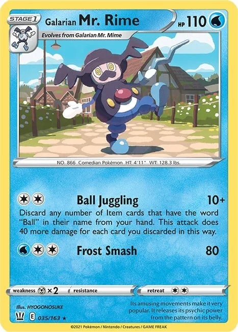 Galarian Mr. Rime — Battle Styles