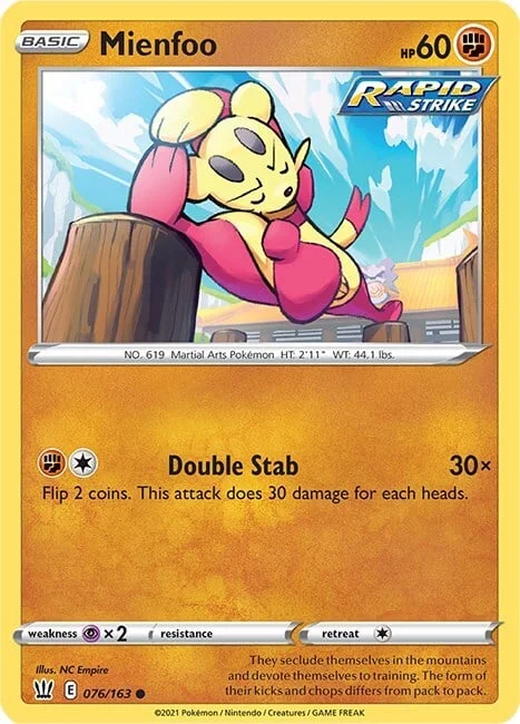 Mienfoo — Battle Styles