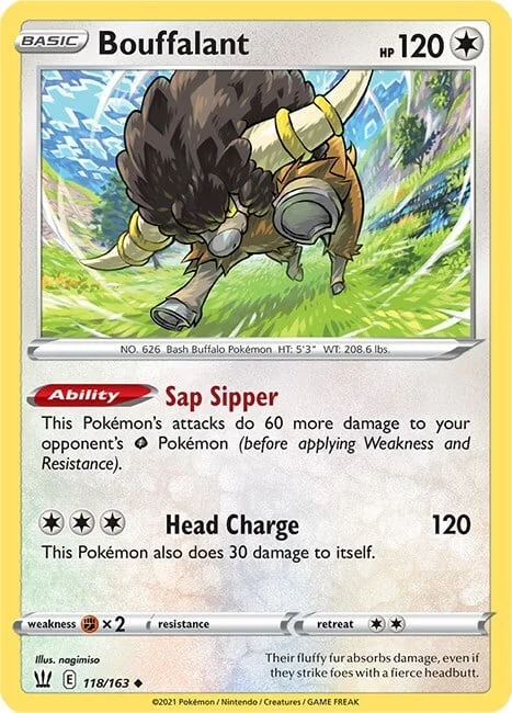 Bouffalant — Battle Styles