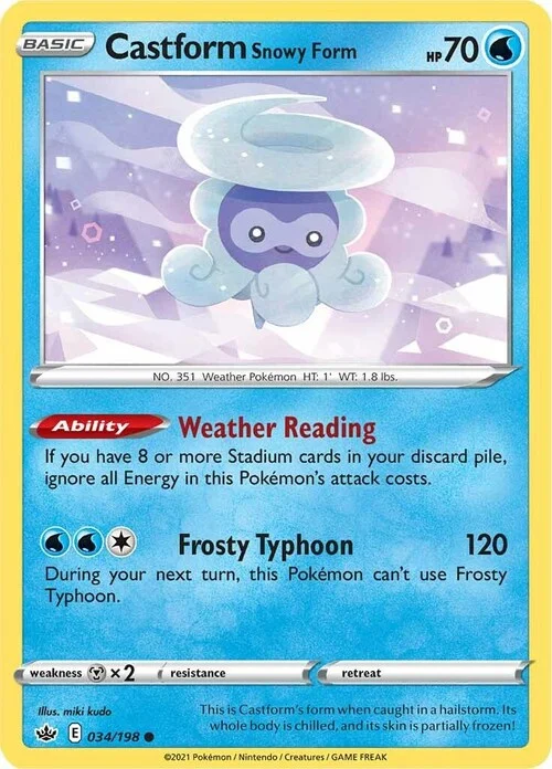 Castform Snowy Form — Chilling Reign
