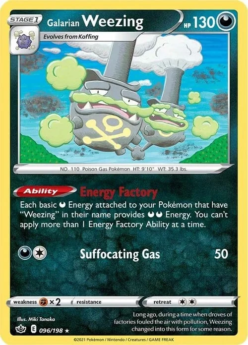 Galarian Weezing — Chilling Reign