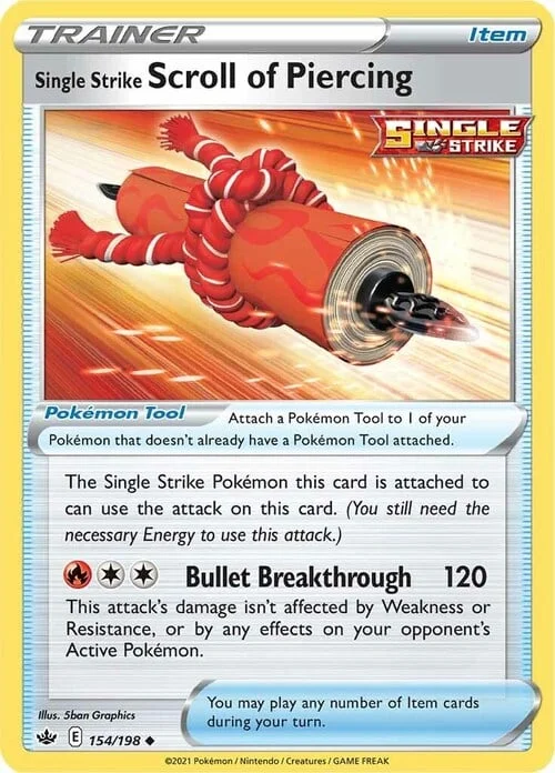 Single Strike Scroll of Piercing — Chilling Reign